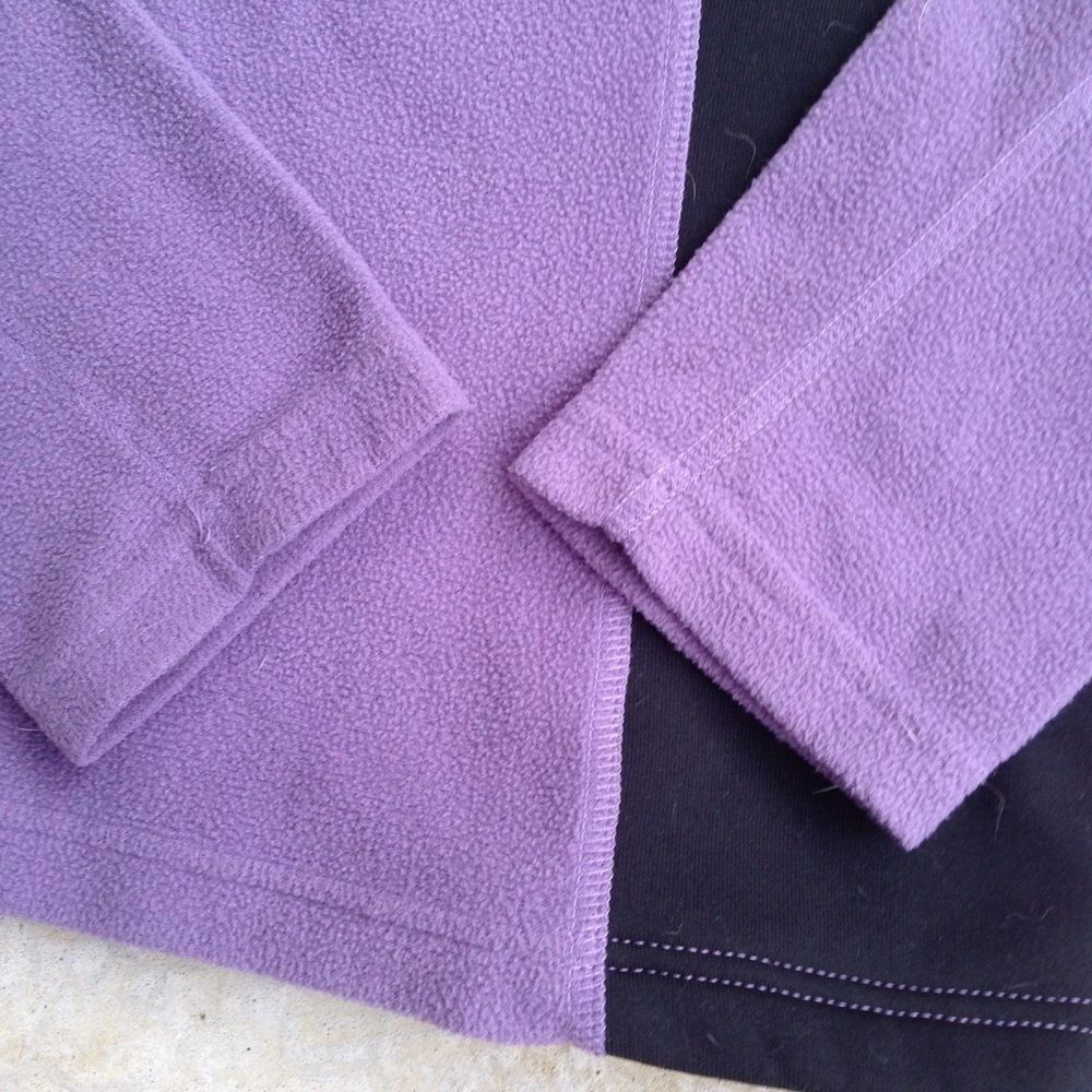 The North Face lightweight fleece 1/4 zip purple M - Picture 5 of 6
